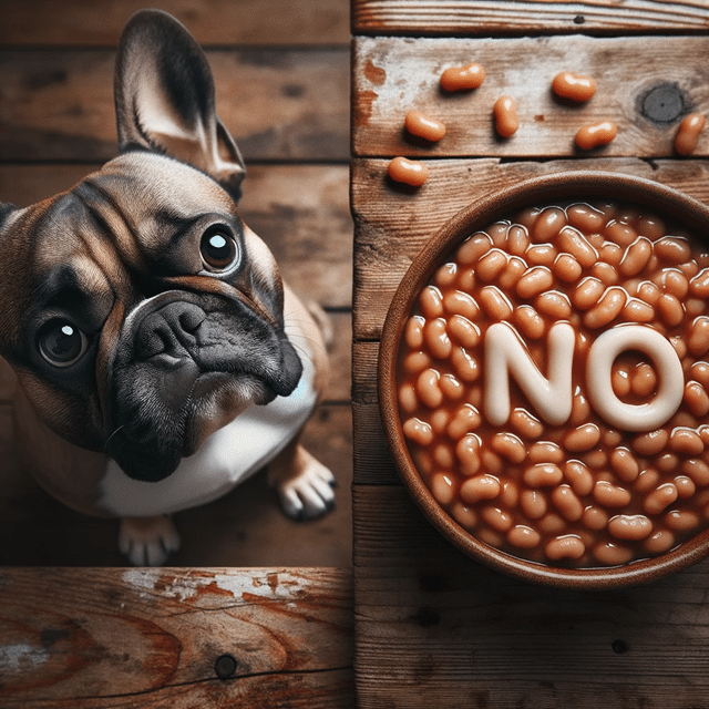 dogs eat baked beans